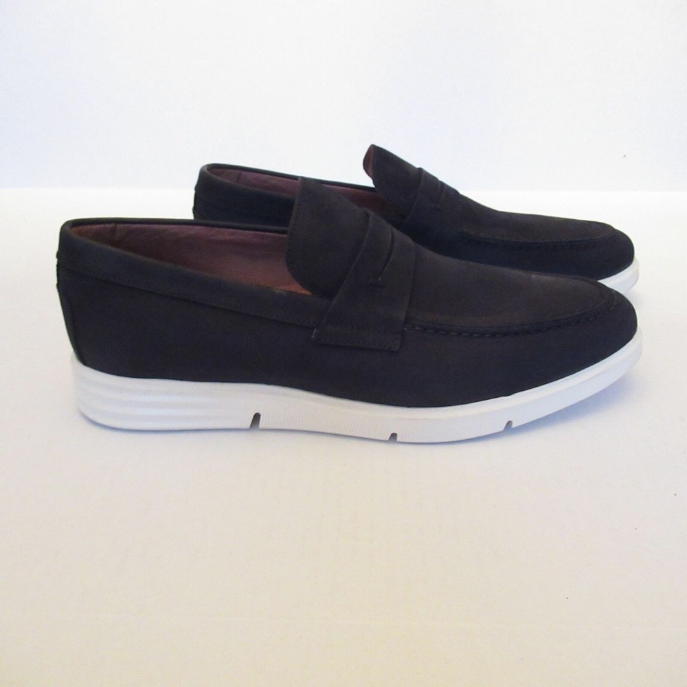 Driver Club USA Mens New Haven 338002 Black Leather Slip On Loafer Shoes Sz 8.5